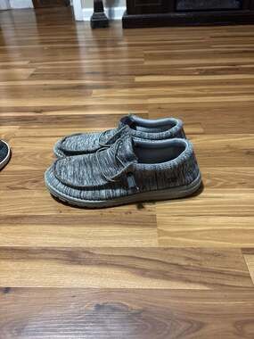 Hey Dude Men's Wally Stretch Platinum Mix Slip-On Loafers size 11